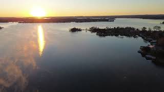Lake LBJ sunrise over Sunrise Beach