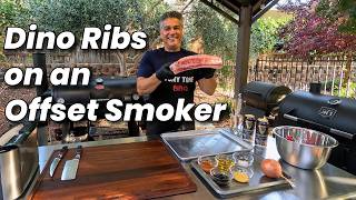 Dino Ribs - Tender & Delicious Beef Short Ribs Cooked on the Char-Griller Grand Champ Offset Smoker
