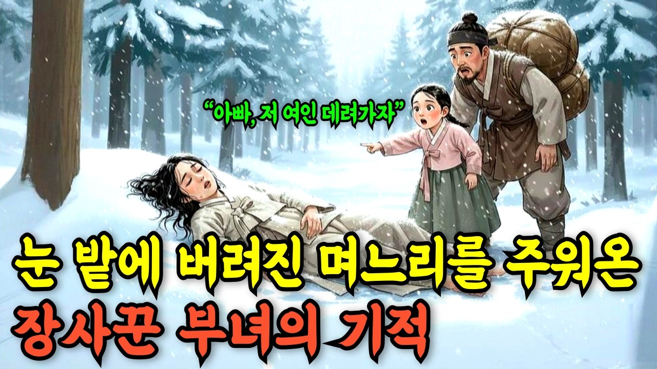 한겨울 눈밭에 버려진 며느리...지혜로운 장사꾼 부녀 | 옛날이야기 | 감동이야기