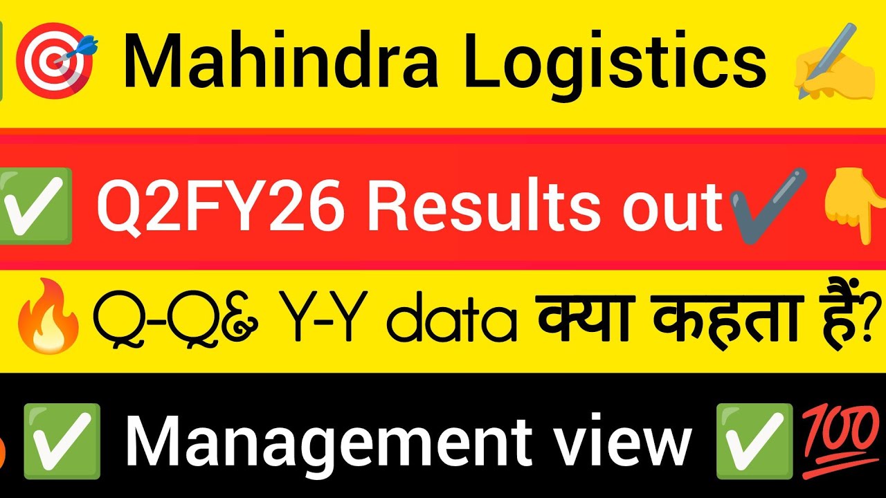 Mahindra Logistics share price today, Mahindra Logistics share latest news today, Mahindra Q2FY26 