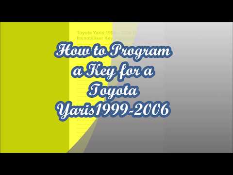 Video: Paano mo i-program ang isang Toyota Yaris key fob?