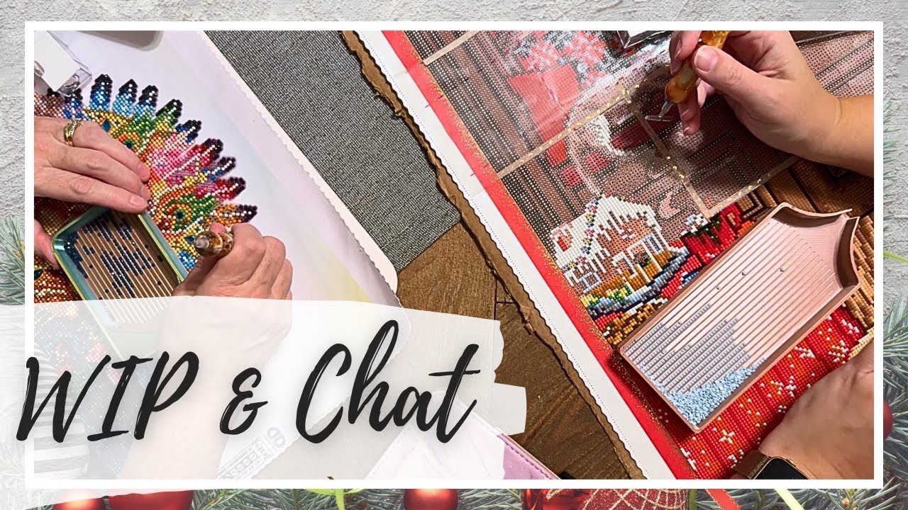 WIP and Chat - Diamond painting with my mom, chatting about fall shenanigans, and a finished kit!