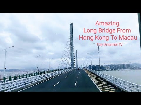 Amazing Long Bridge From Hong Kong To Macau.
