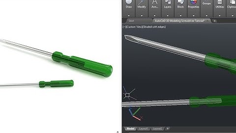 AutoCAD 3D Modeling Screwdriver | Step-by-Step Tutorial for Beginners