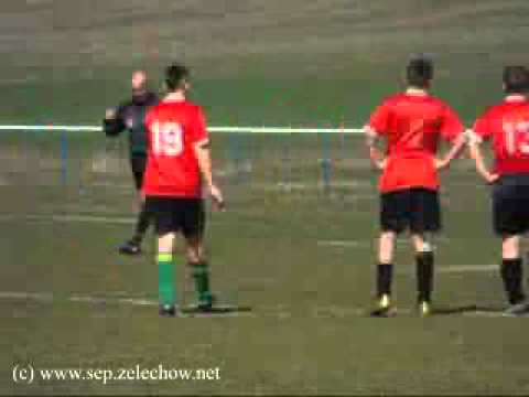 Sęp U14 - Korona Olszyc: penalty taken by Kuba Kapczyński and a goal to make it 2:2