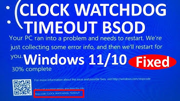 Fix Clock Watchdog Blue Screen Once and For All