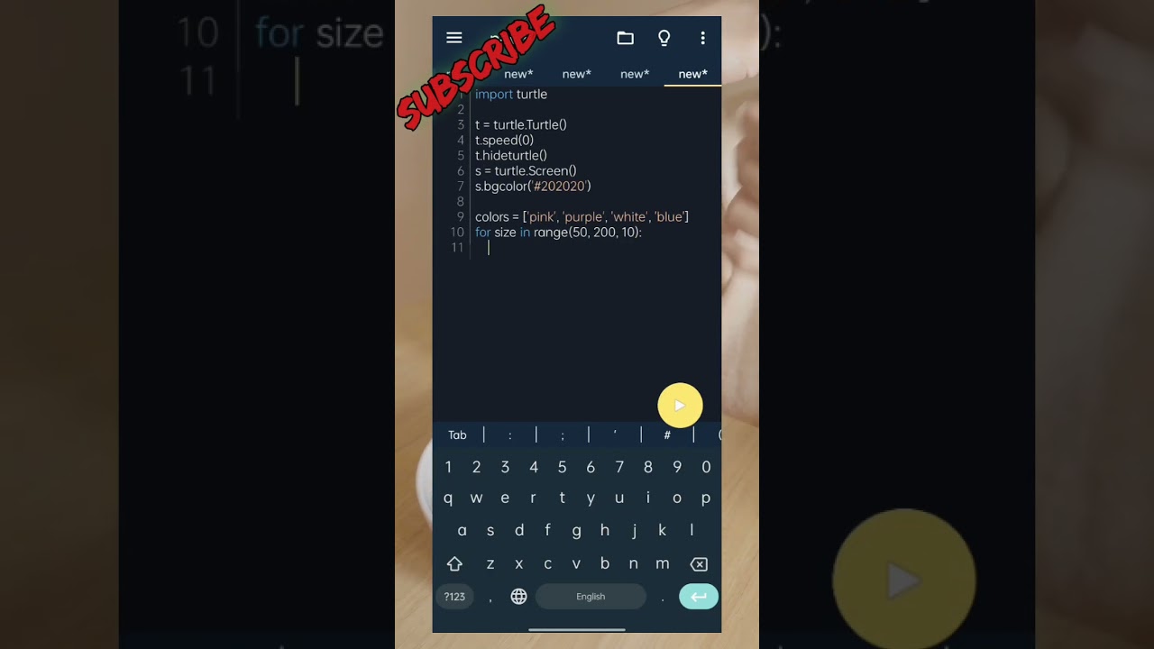 🌸✨ Colorful Flower Patterns | Beautiful Python Turtle Art! | 