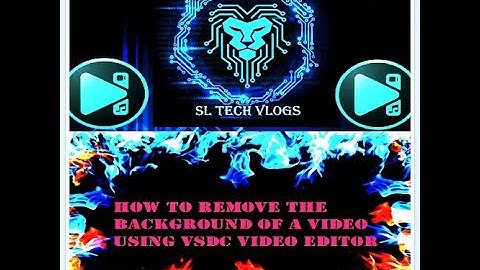 How to remove the background of an image or a video using VSDC video editor