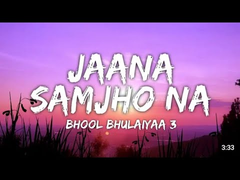 Jaana Samjho Na Lyrics - Bhool Bhulaiyaa 3 | Aditya Rikhari, Tulsi Kumar, DJ Chetas