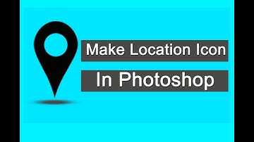 How to make location icon/symbol in photoshop, Logo  !