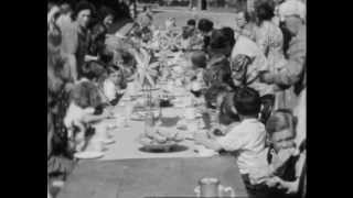 VE and VJ Day Street Parties on Ridsdale Road, Anerley SE20 (1945)
