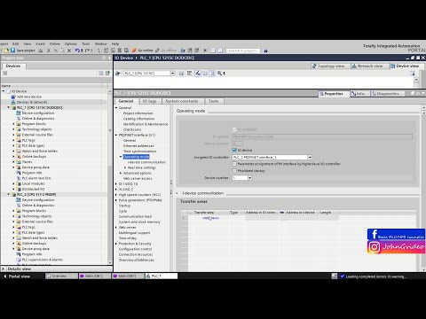 Siemens TIA Portal PLC tutorial - Communication between IO Device and IO Controller