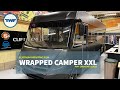 Camper wrap in pwf matte diamond black metallic