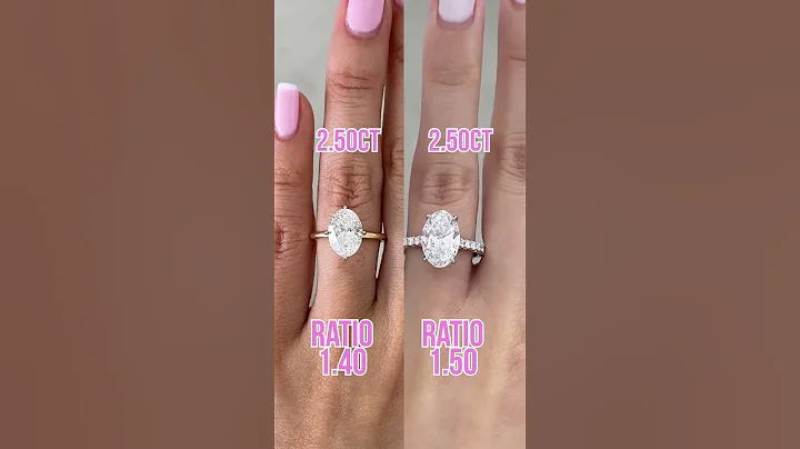 This is how choosing the ratio of your Oval cut diamond affects its brilliance. 💎✨