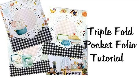 Triple Fold Pocket Folio Scrapbook Polly