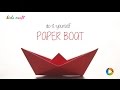 How to classic paper boat  kids craft