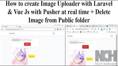 How to create Image Uploader with Laravel & Vue Js with Pusher at real time