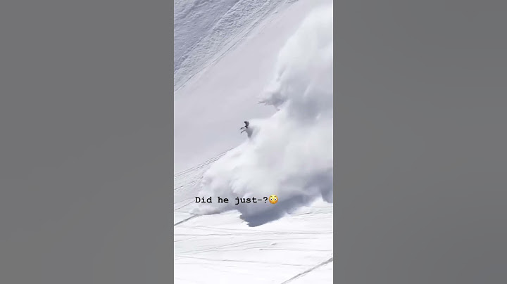 Would you ride an avalanche?