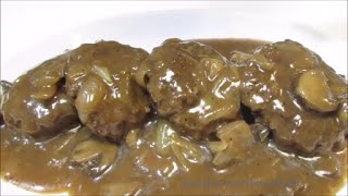 Hamburger steaks with mushroom & onion gravy is a very simple, yet
delicious classic comfort foods i grew up on. the wolfe pit shows you
how to make hamburge...