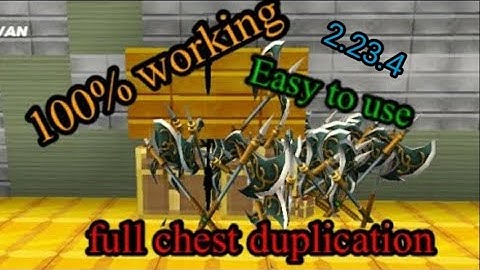 Easy and 100 % working full chest duplication glitch in skyblock (blockman go) (android and IOS)