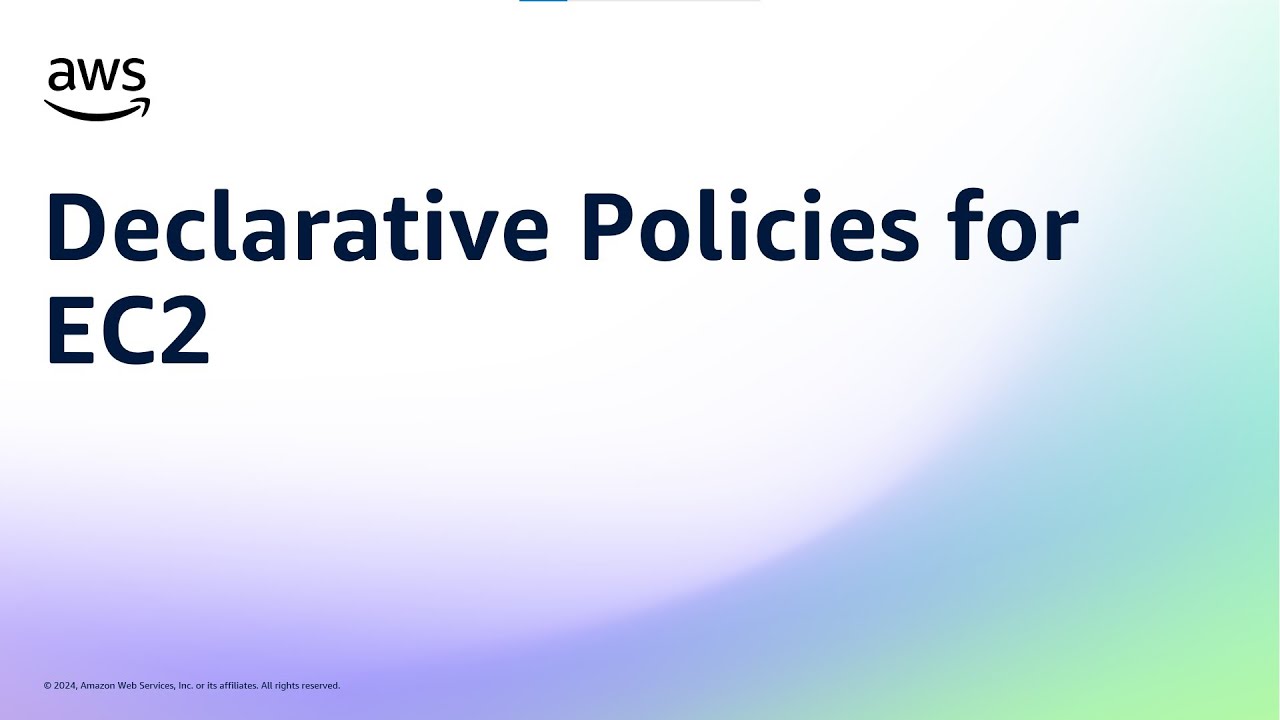 Declarative Policies for EC2 | Amazon Web Services