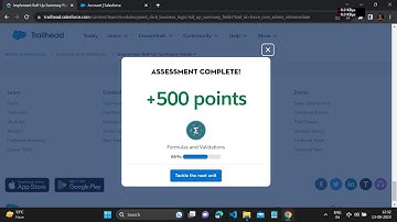 Admin Intermediate | Formulas and Validations Implement | Roll-Up Summary Fields trailhead solution