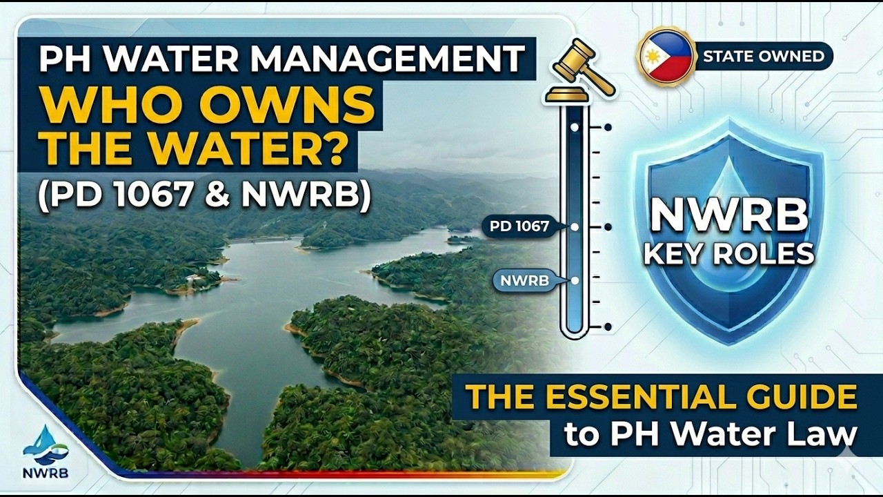 Pd 1067 Who Owns the Water in the Philippines? (PD 1067 and NWRB) - YouTube