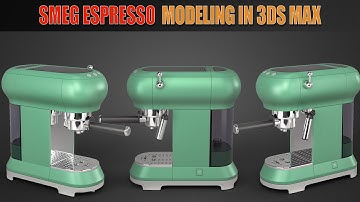 Topology Hard Surface: Correct topology of a Smeg Espresso Modeling In 3ds Max-Part02 || N°_95