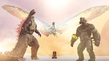 Godzilla X Kong: The New Empire | Egypt Battle |Stop Motion Animation