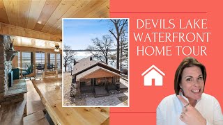 Modern Cabin w/ Bunkhouse + 2 Garages | Devils Lake Waterfront Home Tour