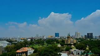 The City Awoke On A Blustery, Windy Day To A Partly Sunny Sky With A Brilliant Blue Hue,.