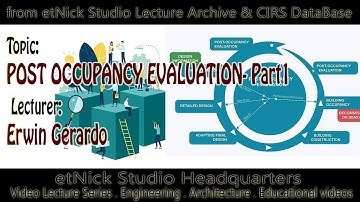 Post Occupancy Evaluation/ PART 1