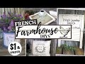 💞 FRENCH FARMHOUSE DIY DECOR/DOLLAR TREE DIYS/FARMHOUSE HOME DECOR/FRENCH COUNTRY/HIGH END DIY