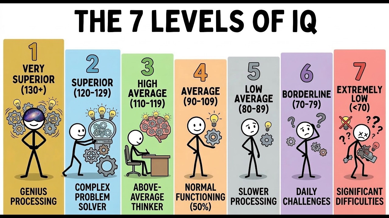 Every IQ Level Explained: From Intellectual Disability to Genius - YouTube