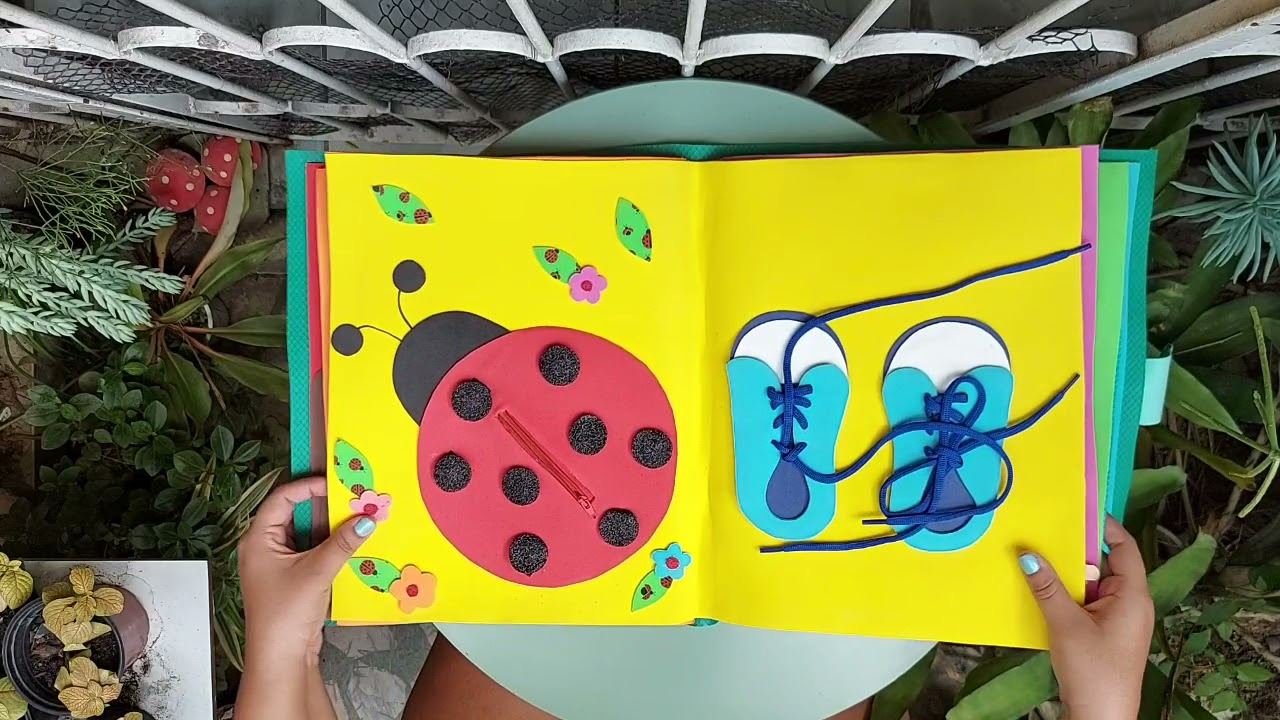 Livro sensorial em E.V.A - 12 ATIVIDADES