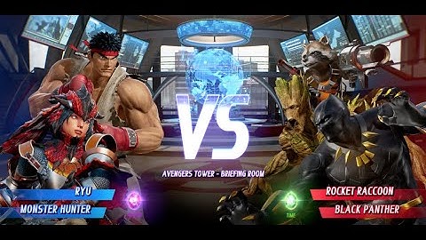 MARVEL VS. CAPCOM: INFINITE Ryu and Monster Hunter vs Rocket Raccoon and Black Panther