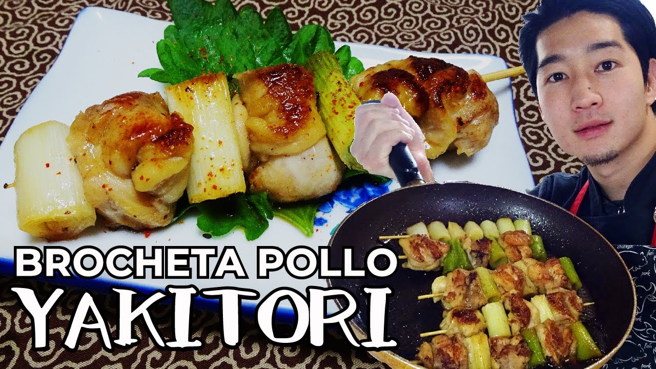 Cómo preparar YAKITORI brocheta de Pollo