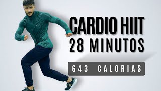 28 MIN TREINO HIIT CORPO INTEIRO  queima de gordura ACELERADA (sem equipamentos)