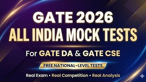 Free AIMT for GATE DA & GATE CS | GATE 2026 All India Mock Tests|MindSpan education#gatecs #gateda 