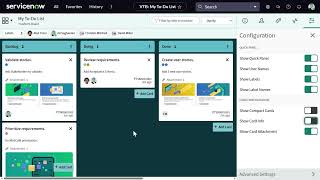 Working with ServiceNow Freeform Boards (VTB)
