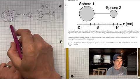 Charge Distribution in Different Sized Spheres