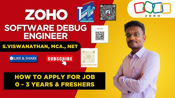 Zoho Software Debug Engineer Job 2025 | 0–3 Years | Chennai & Coimbatore Interview Details