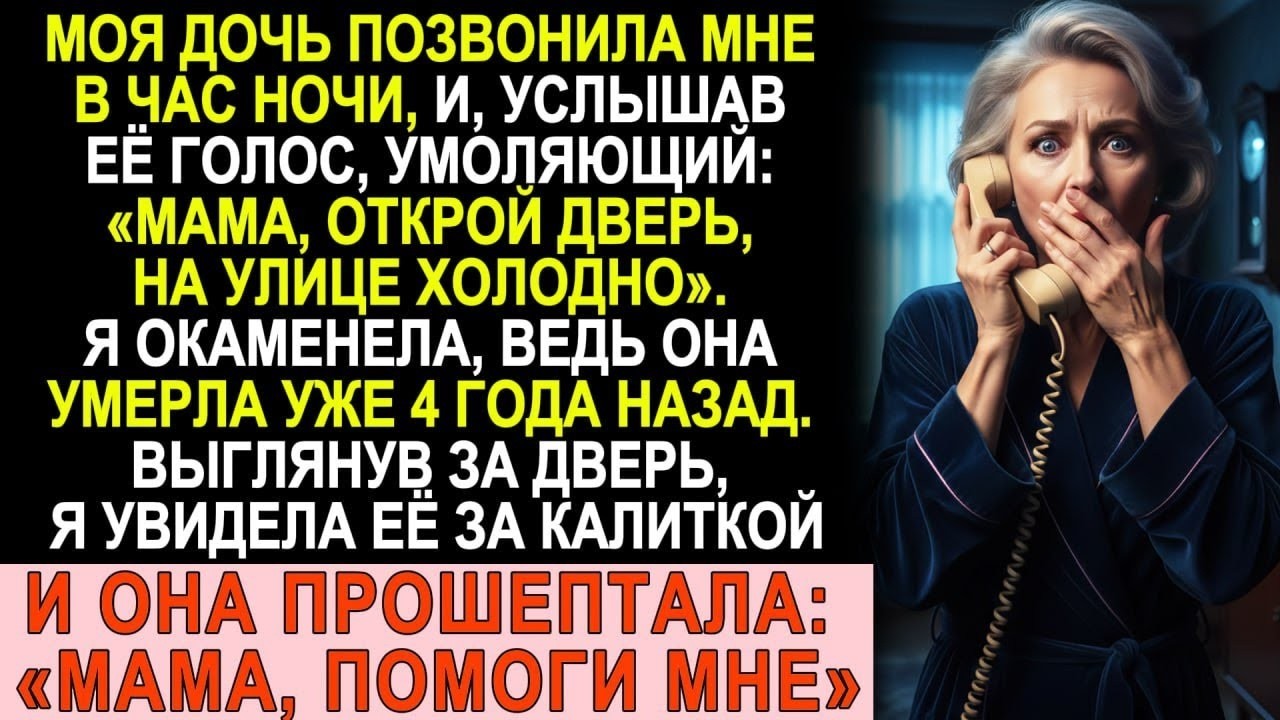 «Мама, мне холодно», — услышала я в трубке голос дочери, которую похоронила 4 года назад