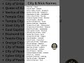 City & Their Nick Names Part 1| RRB NTPC |GROUP D |ALP | Static GK | GA