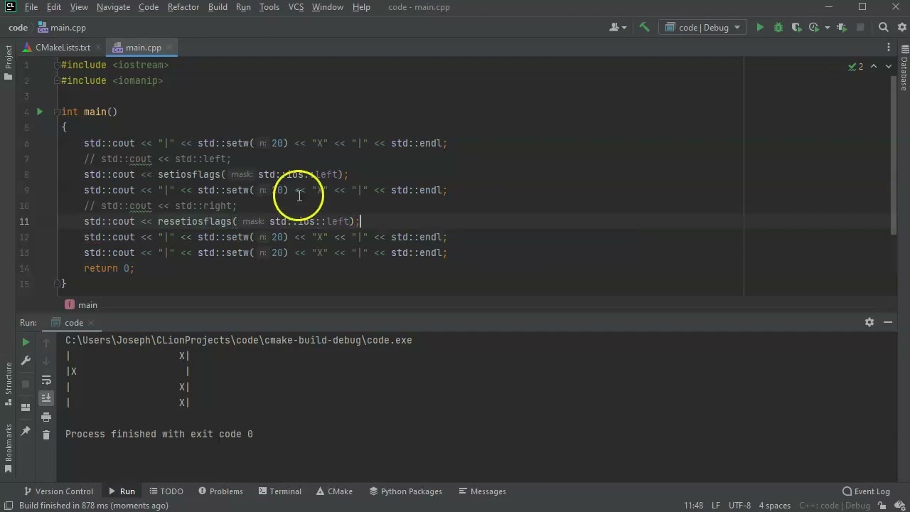 Formatting Text in C++ - YouTube