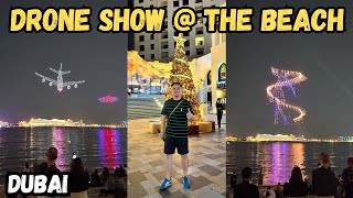 Spectacular Drone Show at Jumeirah Beach Dubai, UAE | Dubai Shopping Festival 2024 - 2025 🇦🇪🔥