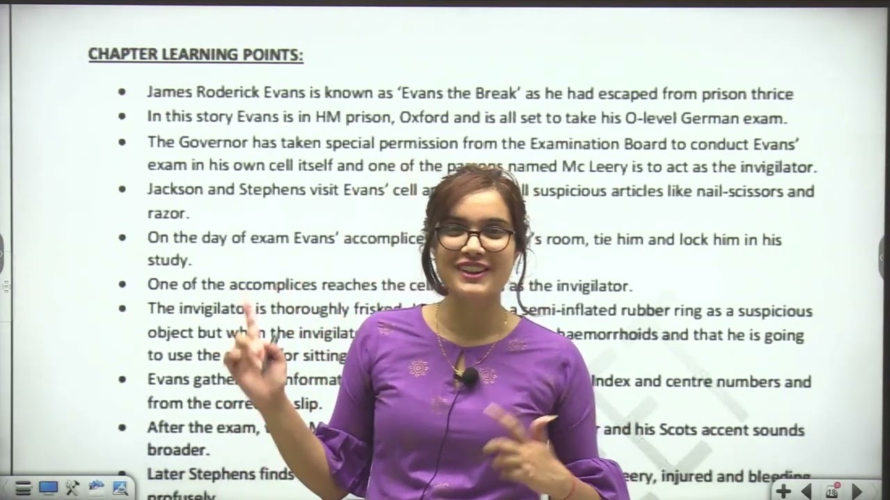 EVANS TRIES AN O LEVEL | Shortest Summary in Hindi | CBSE Class 12th | Term 2 | English