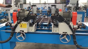 lifting loading double head chamfering machine for pipe tube bar rod automatic feeding