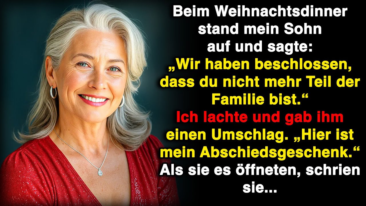 Beim Weihnachtsessen haben mich meine Kinder verstoßen. Dann gab ich ihnen einen Umschlag!