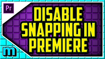 HOW TO TURN OFF SNAP IN ADOBE PREMIERE CC 2018 (EASY) - How To Turn Off Snapping In Premiere